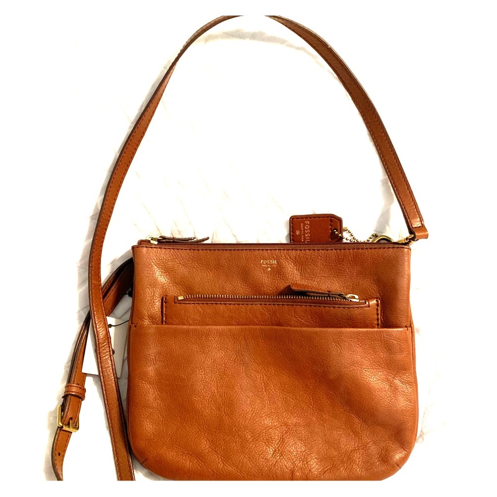 Fossil NWT Tessa Crossbody Bag in Brown leather